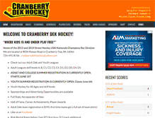 Tablet Screenshot of cranberrydekhockey.com